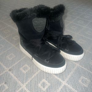 Pajar women black snow boots! Worn once